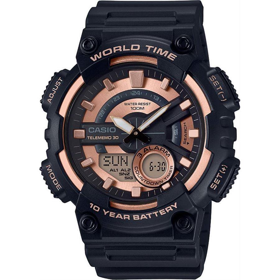 Casio AEQ-110W-1A3VDF Analog-Digital Quarz Herrenuhr Casio AEQ-110W-1A3VDF Analog-Digital Quarz Herrenuhr